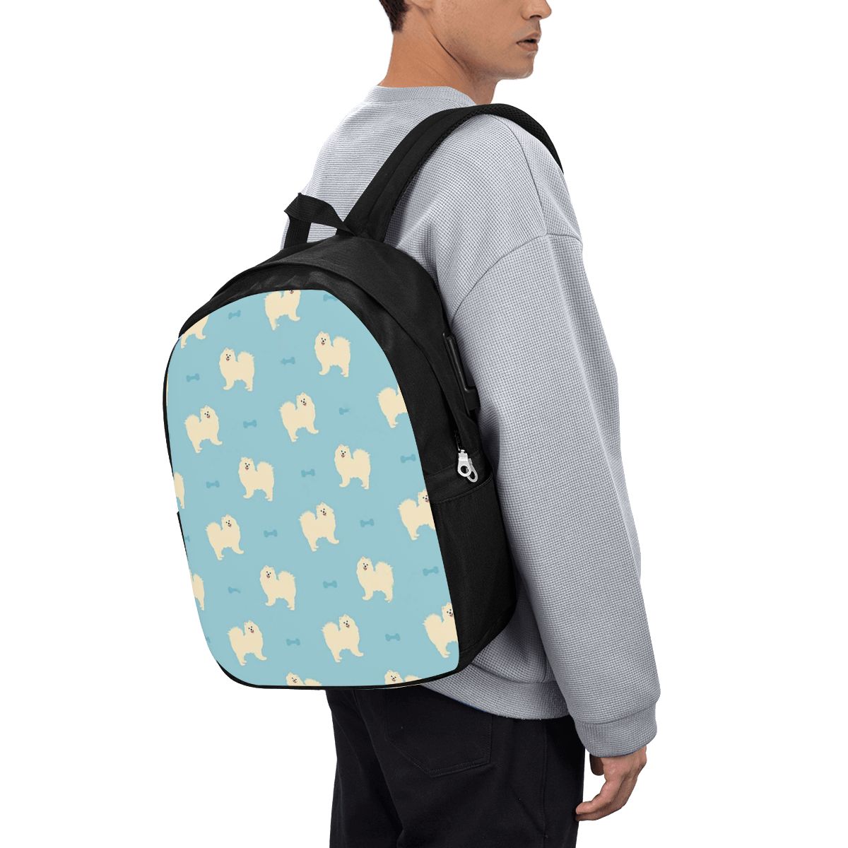 Samoyed Dog Backpack Travel No - огляд і ціна Laptop Bag