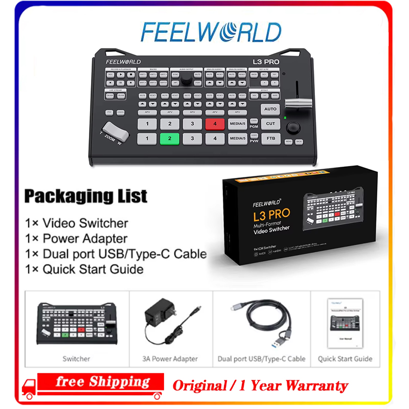 FEELWORLD L3 PRO 5 Channel Vid - огляд і ціна Hdmi Cable